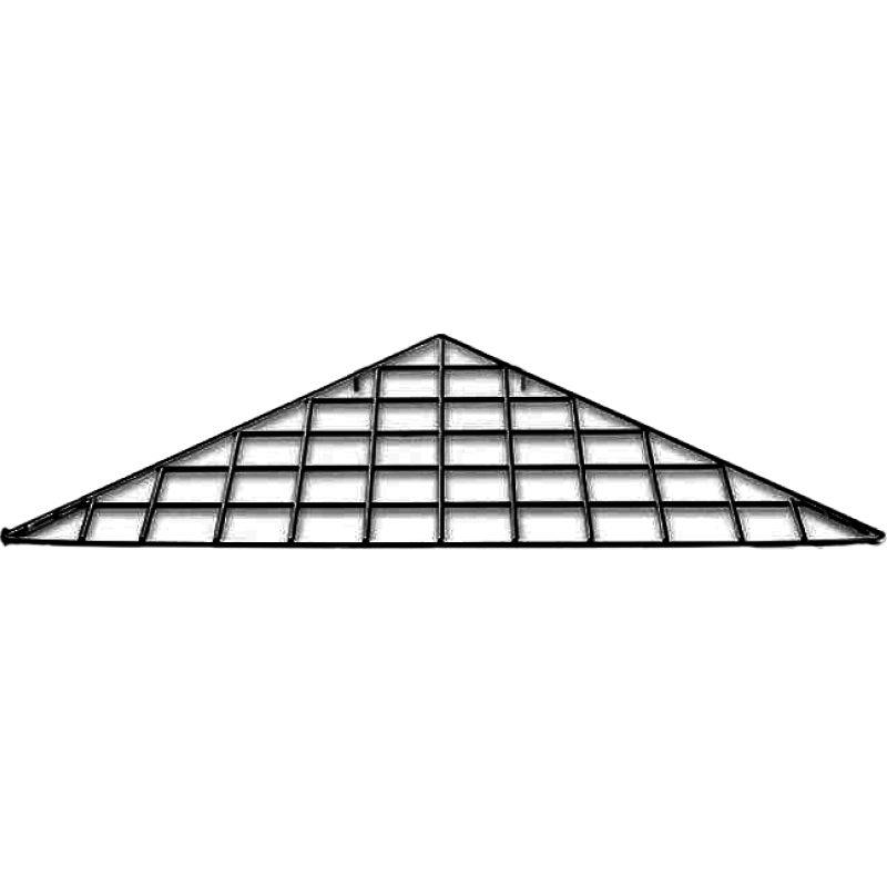 Grid Triangle Shelf - Black