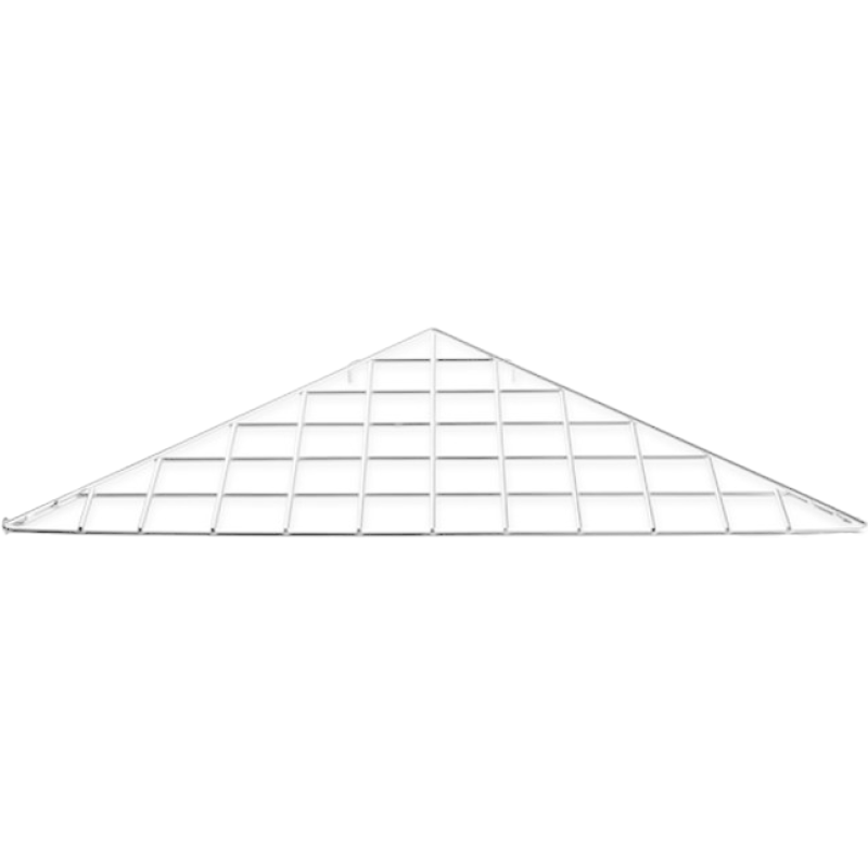 Grid Triangle Shelf - White