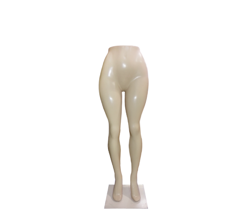 Cream Brazilian Half Lower Body Mannequin - 1704W