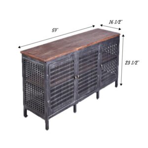 VINTAGE STYLE INDUSTRIAL TV STAND - Image 7