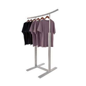 CURVY DESIGN SINGLE "C" SHAPED RACK- SATIN CHROME