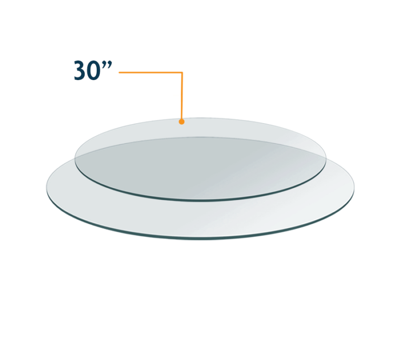 30″ Round Tempered Glass