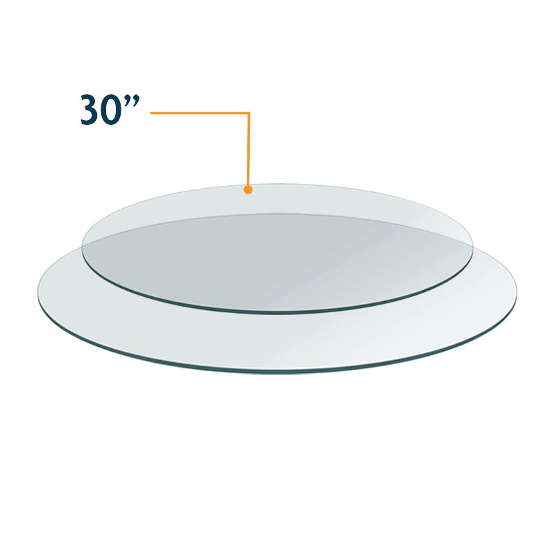 30″ Round Tempered Glass