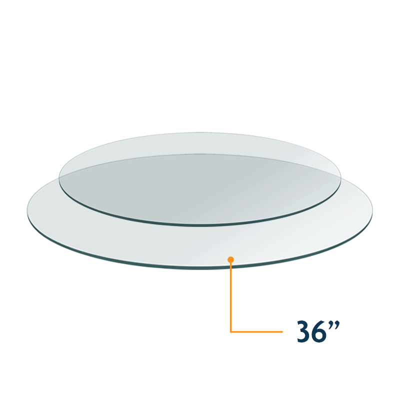 36″ Round Tempered Glass