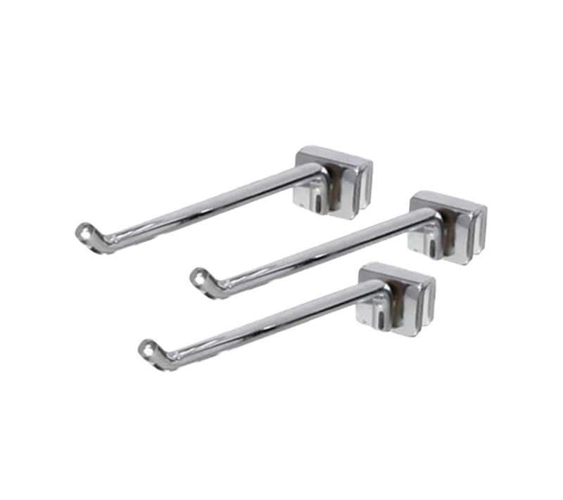 3" ROTATING JEWELRY DISPLAY HOOKS - CHROME