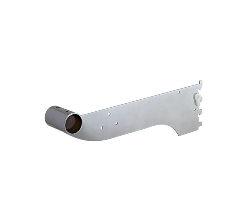 Chrome 1-1/4" Hangnail Bracket for Round Tubing