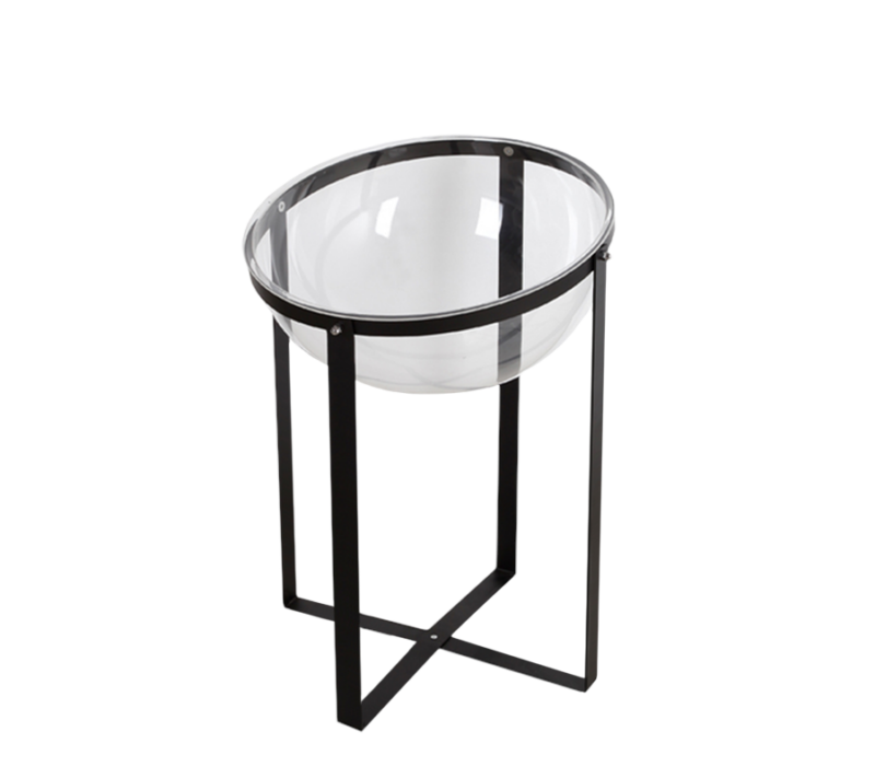 30" Multi-Purpose Acrylic Bowl Display w/ Black frame