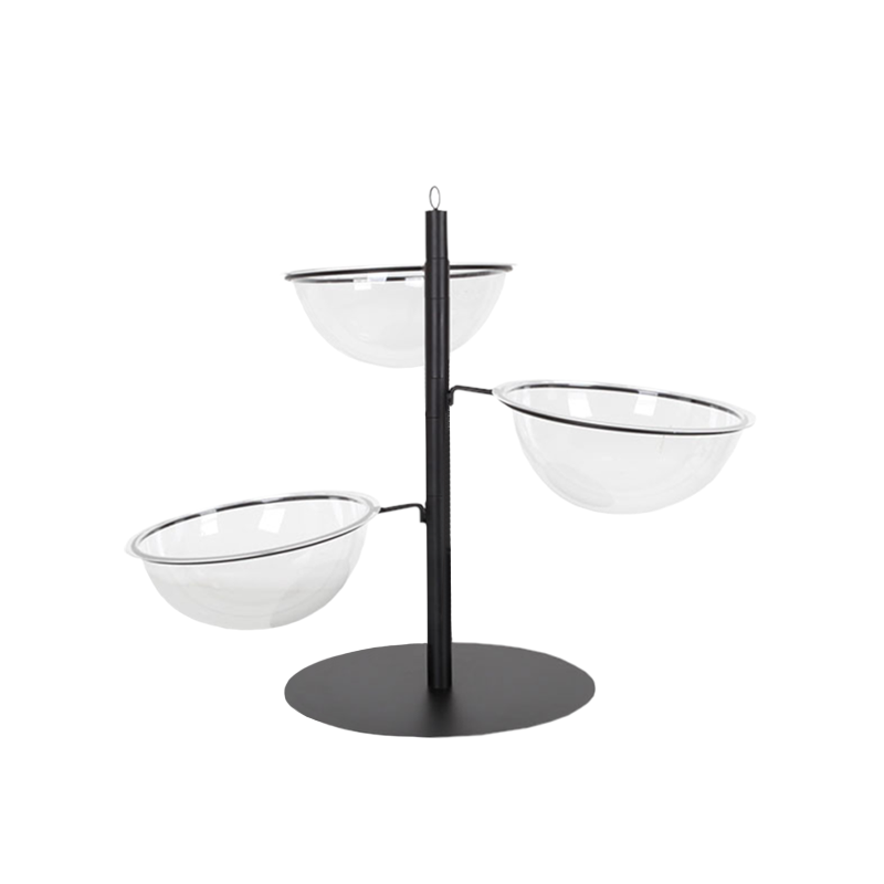 Acrylic Multi-Purpose 3 Bowl Countertop Display