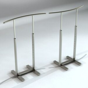 CURVY DESIGN SINGLE "C" SHAPED RACK- SATIN CHROME - Image 3