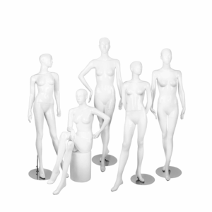 Glossy Whtie Female Mannequin - Bella Set