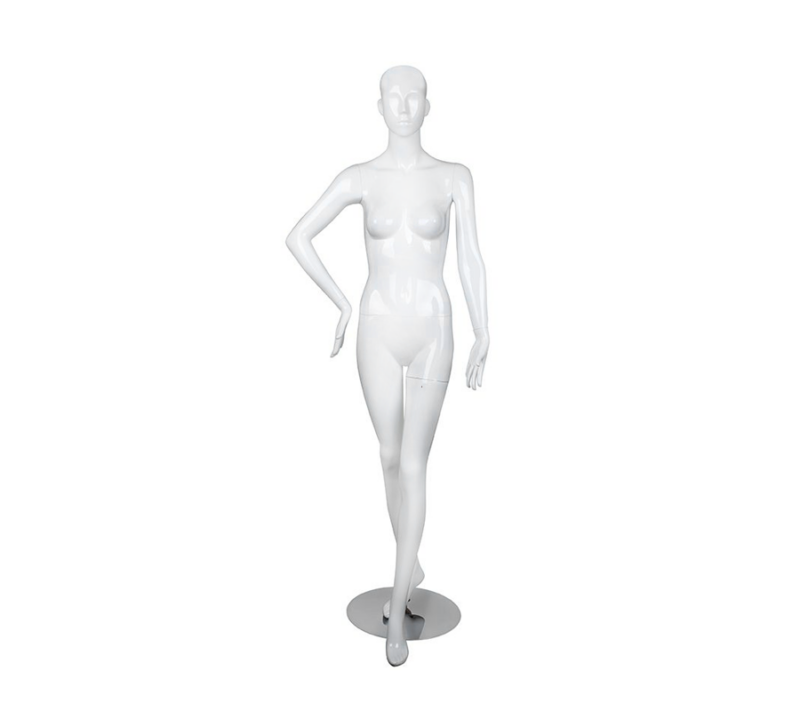 Glossy Whtie Female Mannequin - Bella1