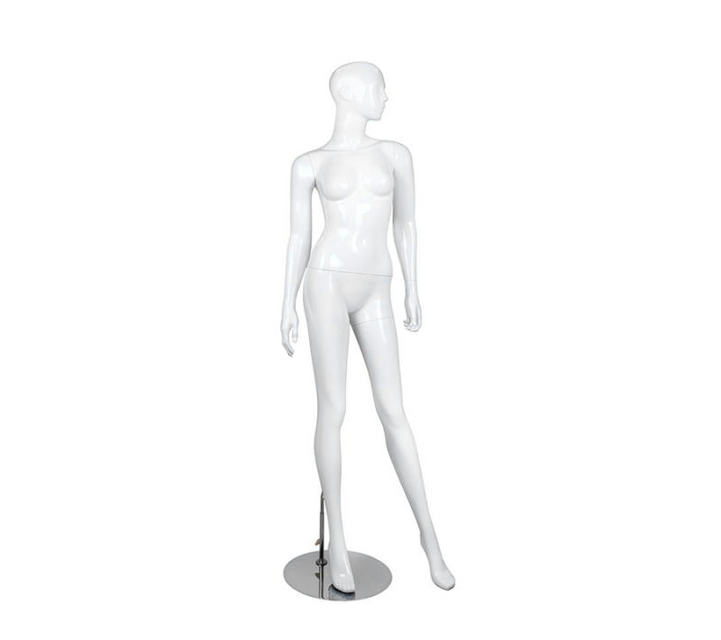 Glossy Whtie Female Mannequin - Bella2