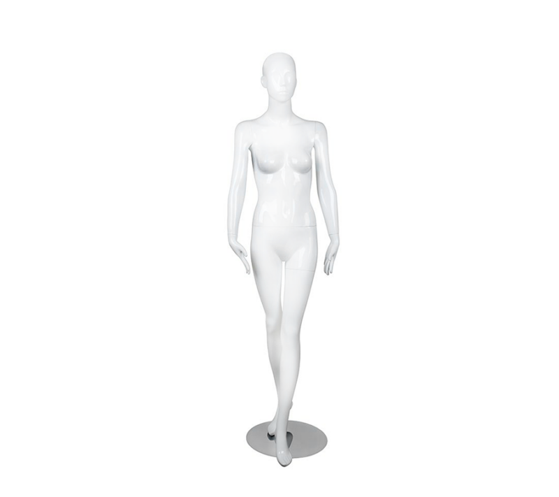 Glossy Whtie Female Mannequin - Bella3