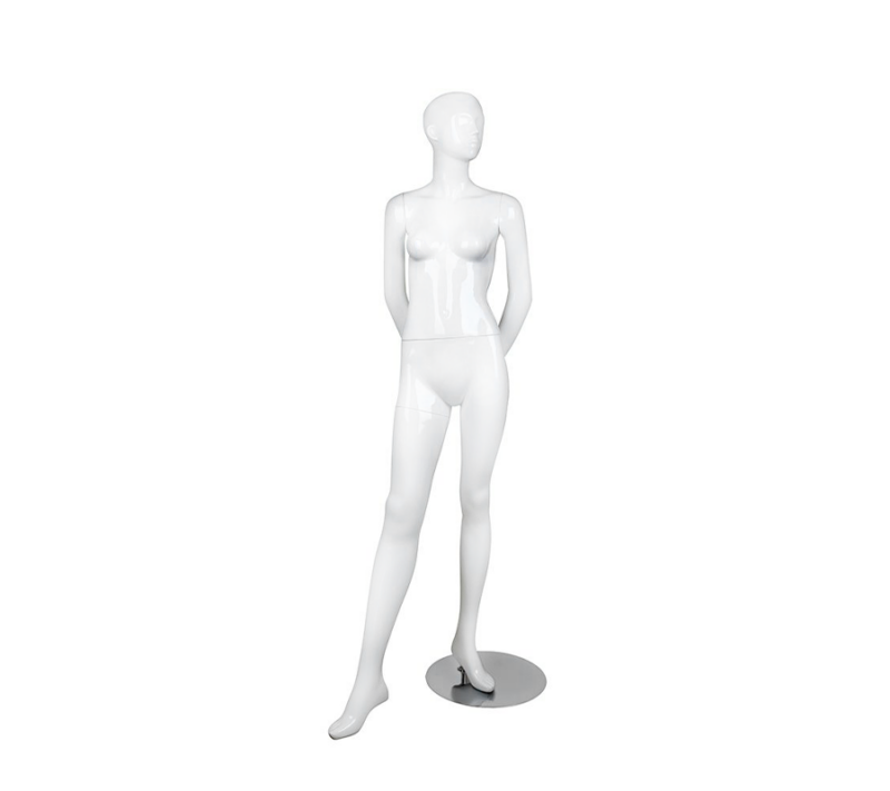 Glossy Whtie Female Mannequin - Bella4