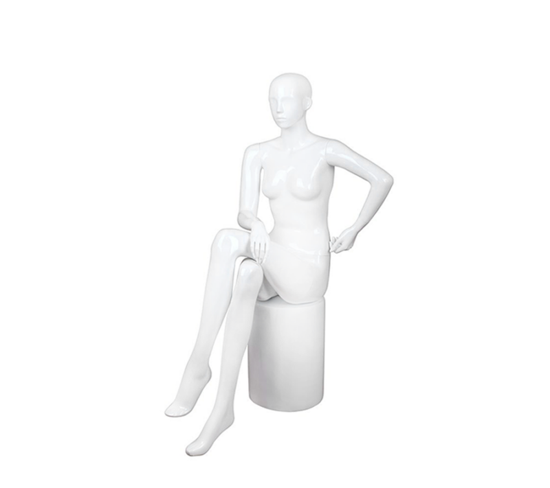 Glossy Whtie Female Mannequin - Bella5