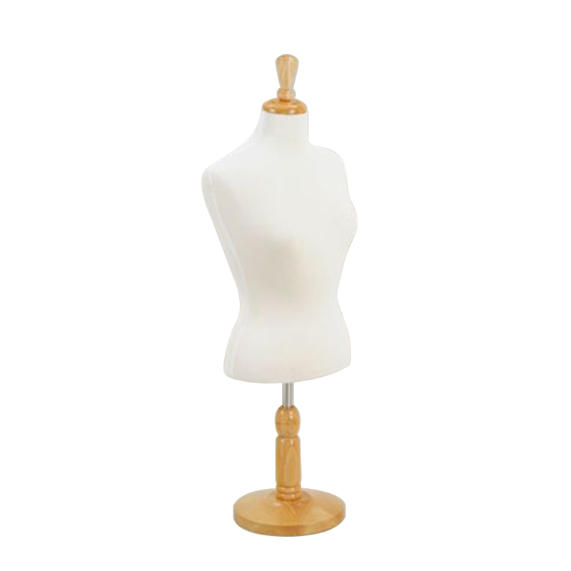 Female Jersey Coverd Half Body Form w/ Wood Stand