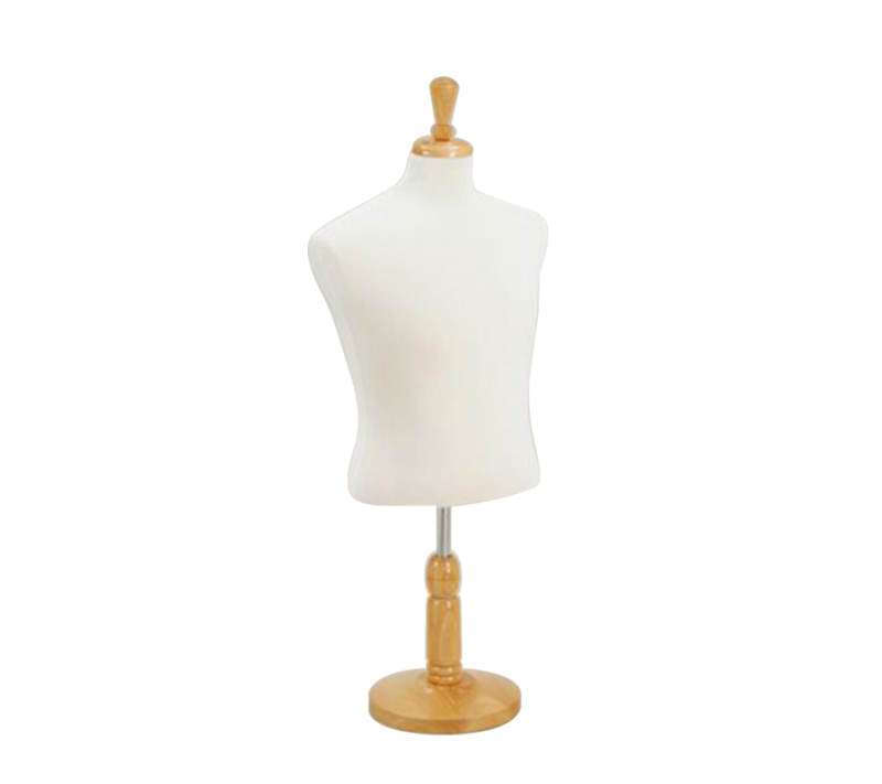 Male Jersey Coverd Half Body Form w/ Wood Stand
