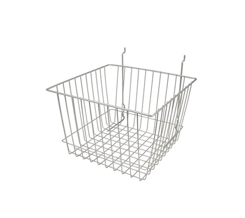 12"L x 12"W x 8"H All Purpose Deep Basket - Chrome