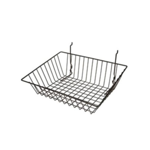 15"L x 12"W x 5"H All Purpose Sloping Basket - Black