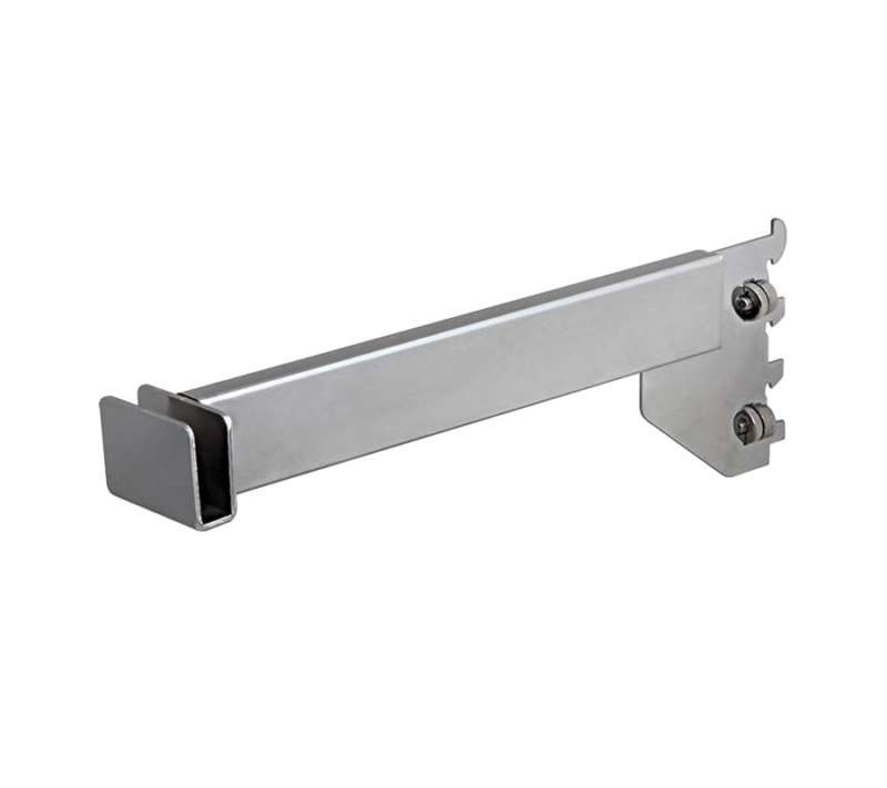 Chrome 12" Hangrail Bracket For Rectangular Tubing