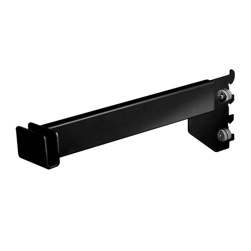 Matte Black 12" Hangrail Bracket For Rectangular Tubing