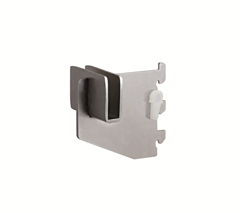 Satin Chrome 3" Hangrail Bracket For Rectangular Tubing