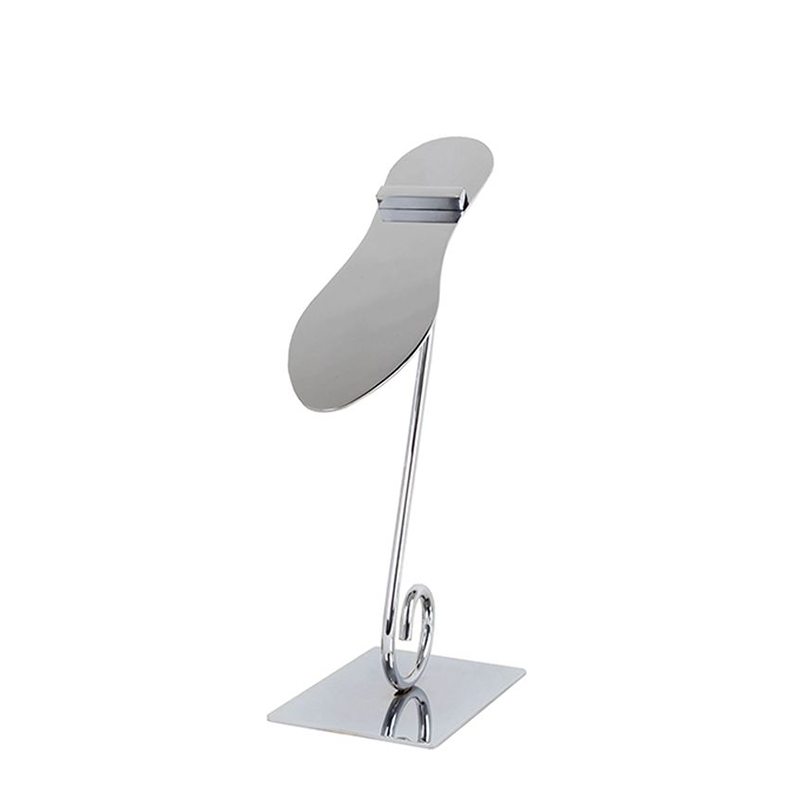 Chrome 10" Decorative Metal Shoe Display