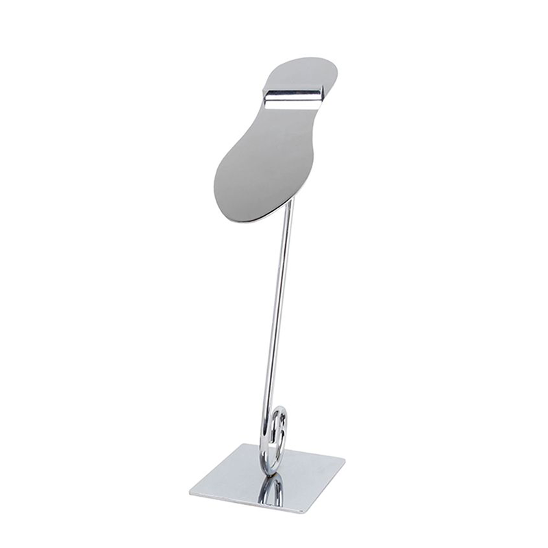 Chrome 12" Decorative Metal Shoe Display
