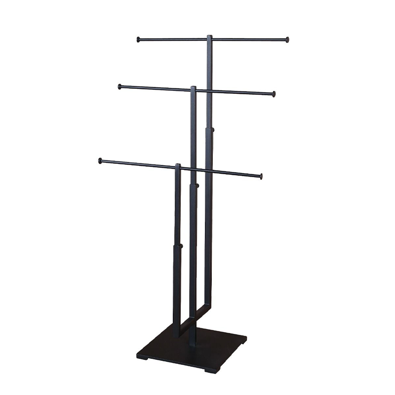 Matte Black 3-Tier T Top Jewelry Display