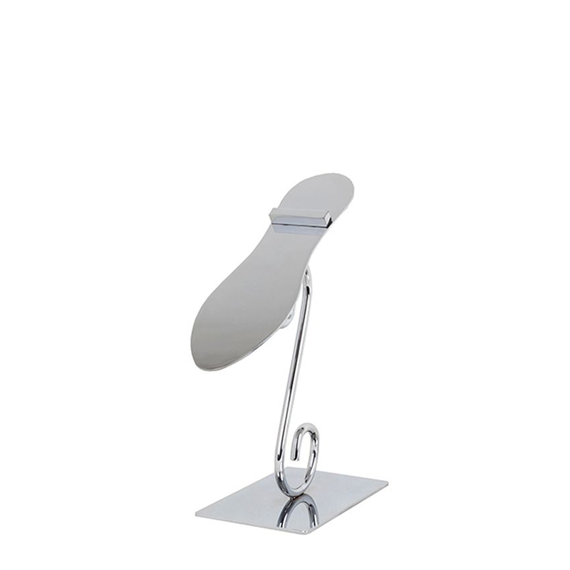 Chrome 8" Decorative Metal Shoe Display