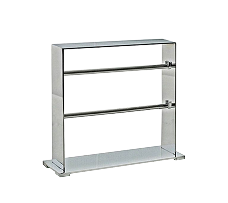 DOUBLE BAR BRACELET DISPLAY - CHROME