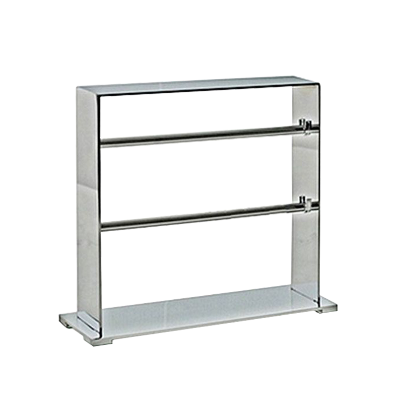 DOUBLE BAR BRACELET DISPLAY - CHROME