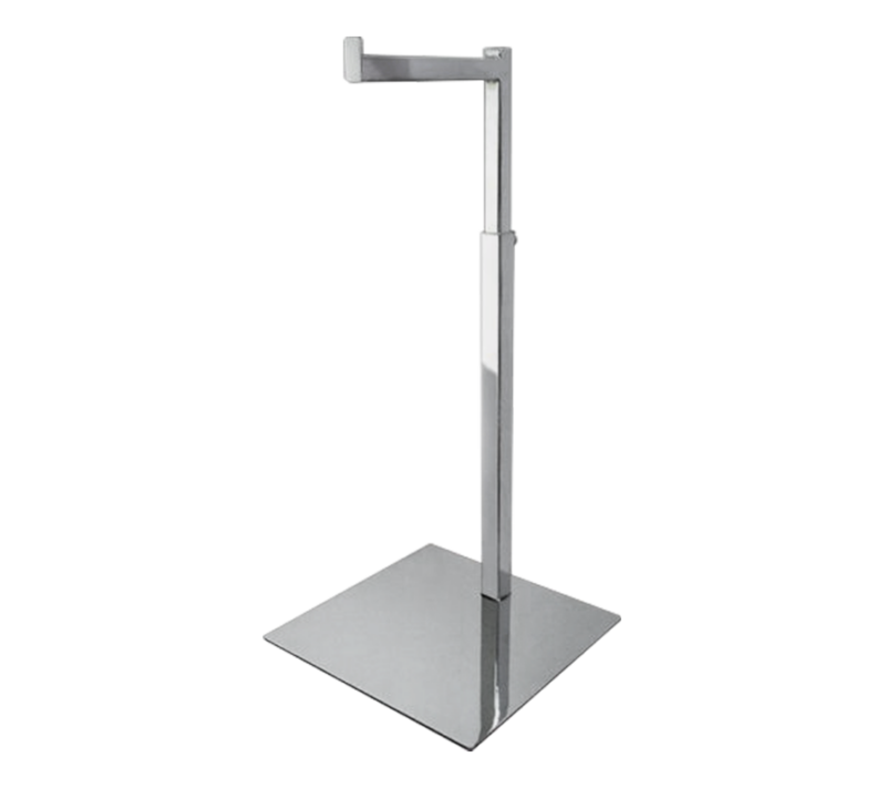 L Shaped Heavy Duty Handbag Display - Chrome