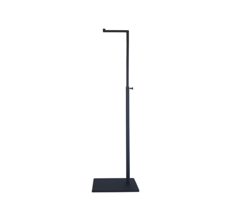 Matte Black L Shaped Jewelry/Bag Display