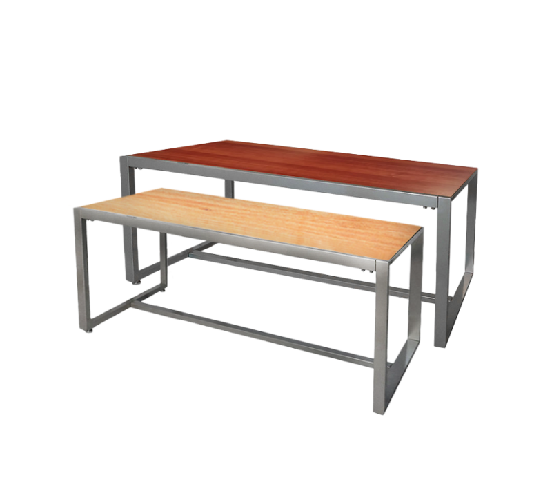 Cherry & Maple Reversible Wood Top Table Set