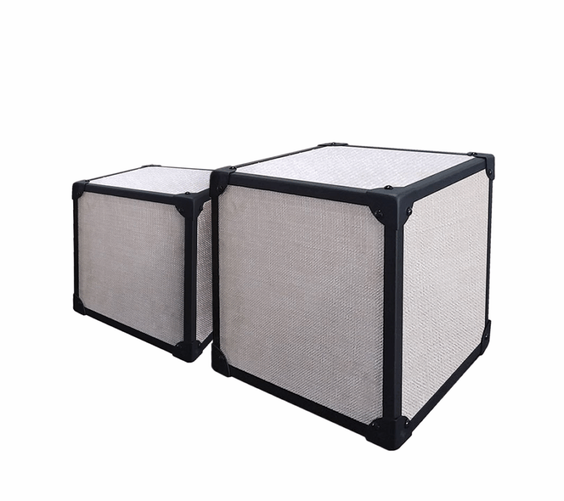 Small & Large Linen Cube Display Set