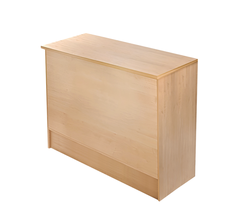 Maple 4' Cash Wrap Counter Front View
