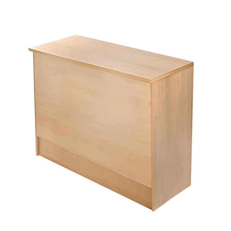 Maple 4' Cash Wrap Counter Front View