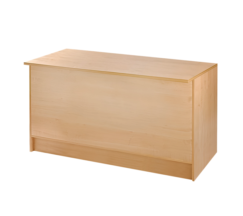 Maple 6' Cash Wrap Counter Front View