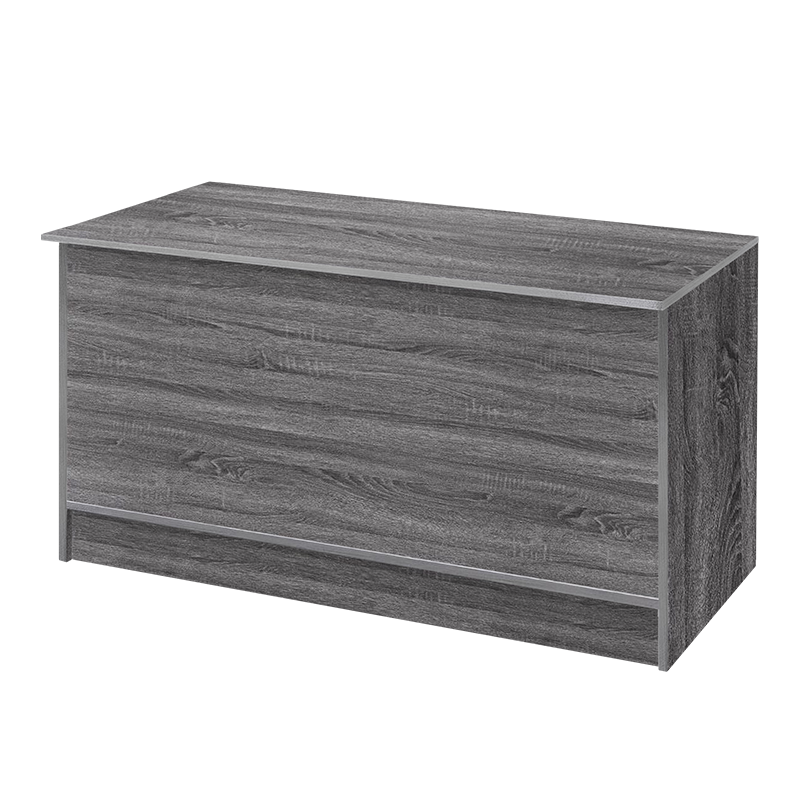 Rustic Gray 6' Cash Wrap Counter Front View