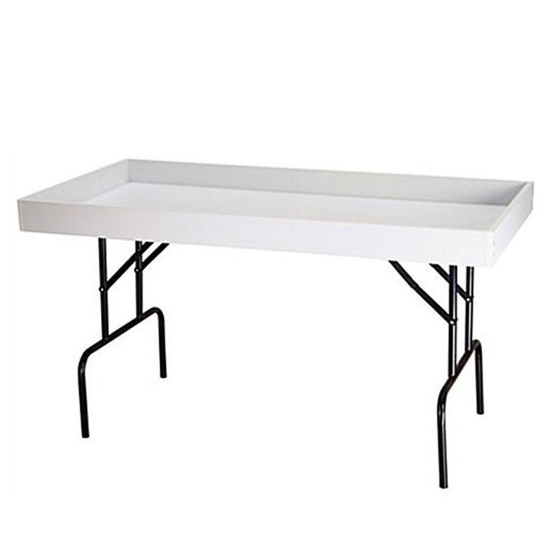 White 30" X 60" Folding Dump Table