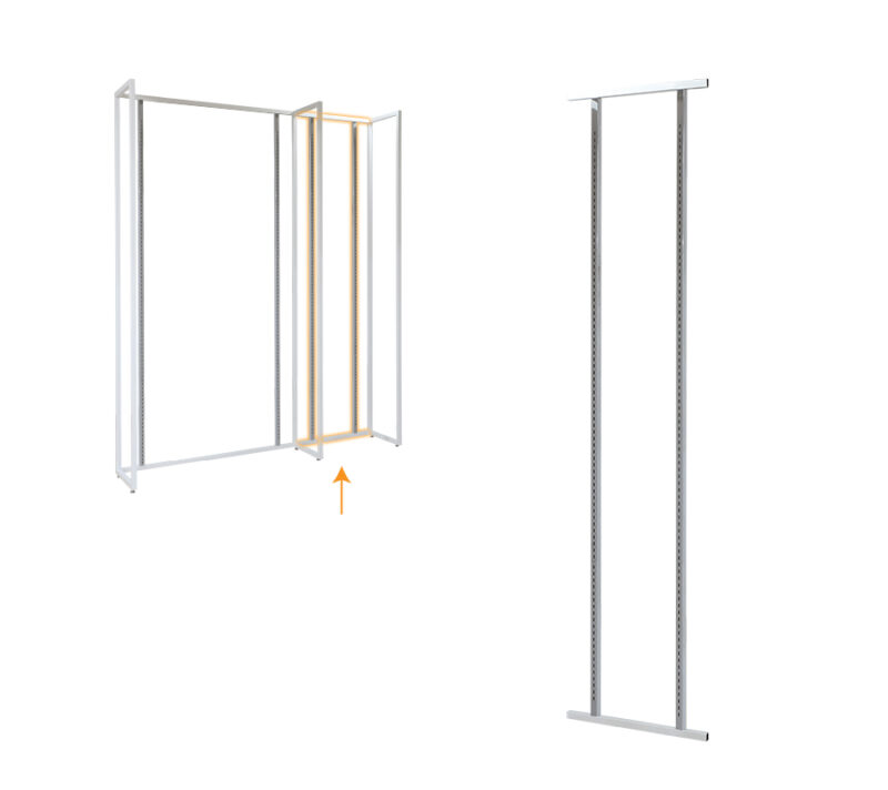 Eldura 96" Add On Length Connector Square Tubing