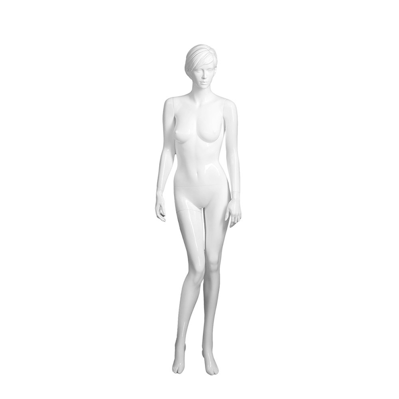 Glossy White Realistic Female Mannequin - Elizabeth/1