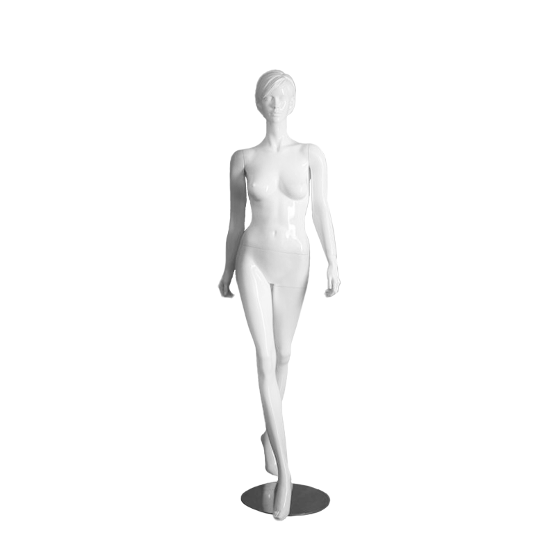 Glossy White Realistic Female Mannequin - Elizabeth/2