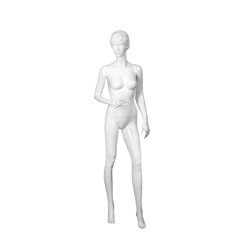 Glossy White Realistic Female Mannequin - Elizabeth/3