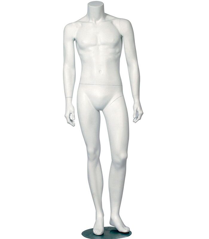 Headless Male Leg Bent Mannequin