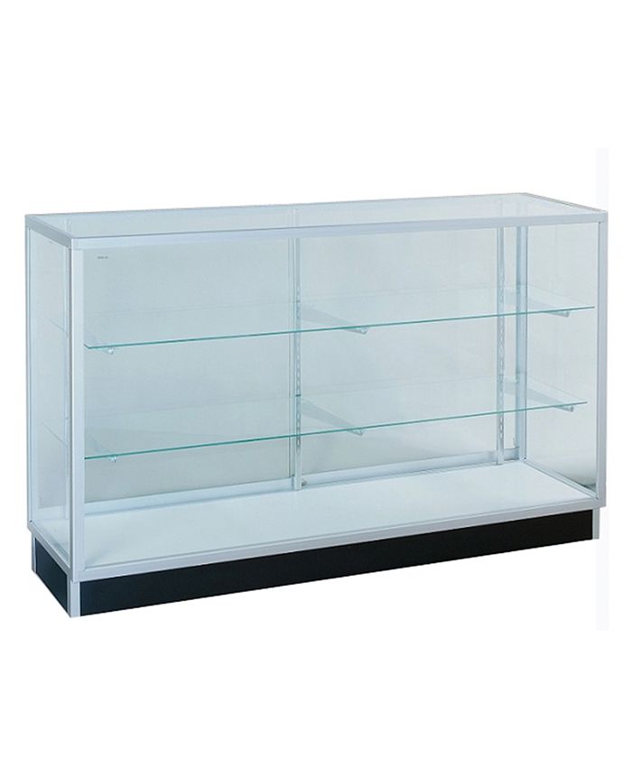 4' Silver Standard Extra Vision Display Case Store Displays