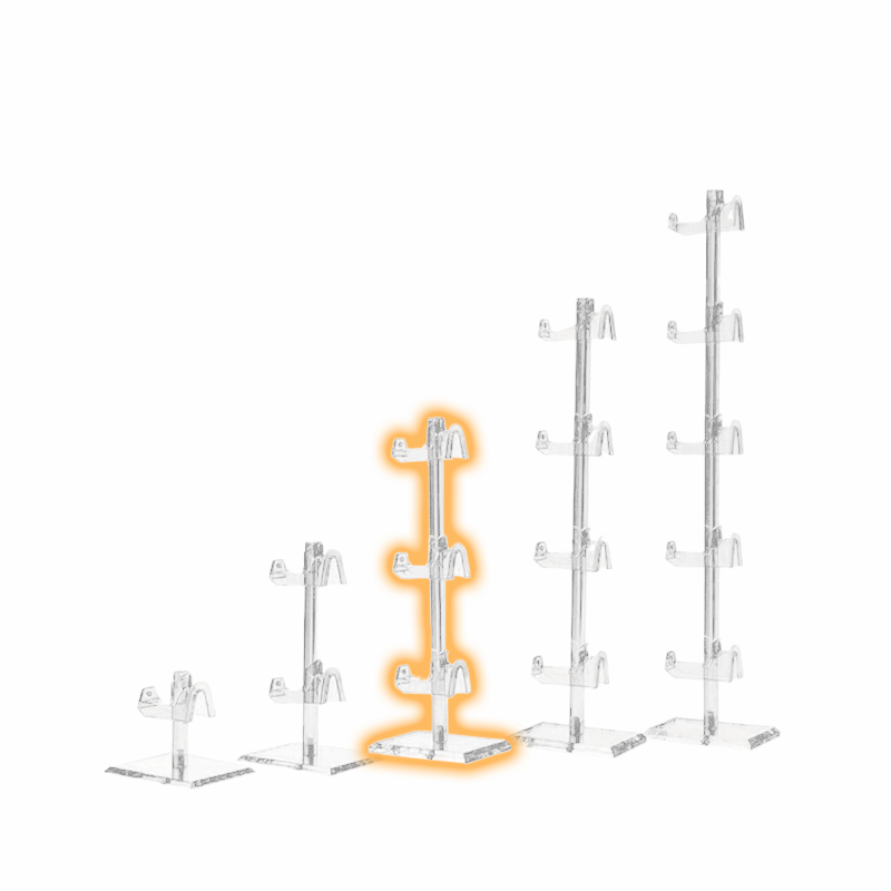 3-Tier Eyewear Display - 9"H