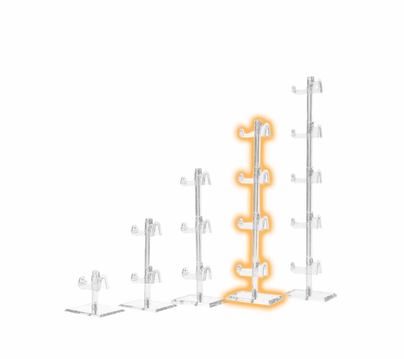 4-Tier Eyewear Display - 11"H