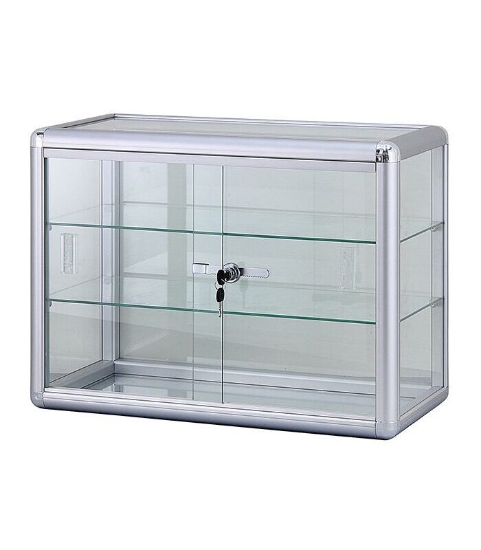 Locking Countertop Glass Showcase Box